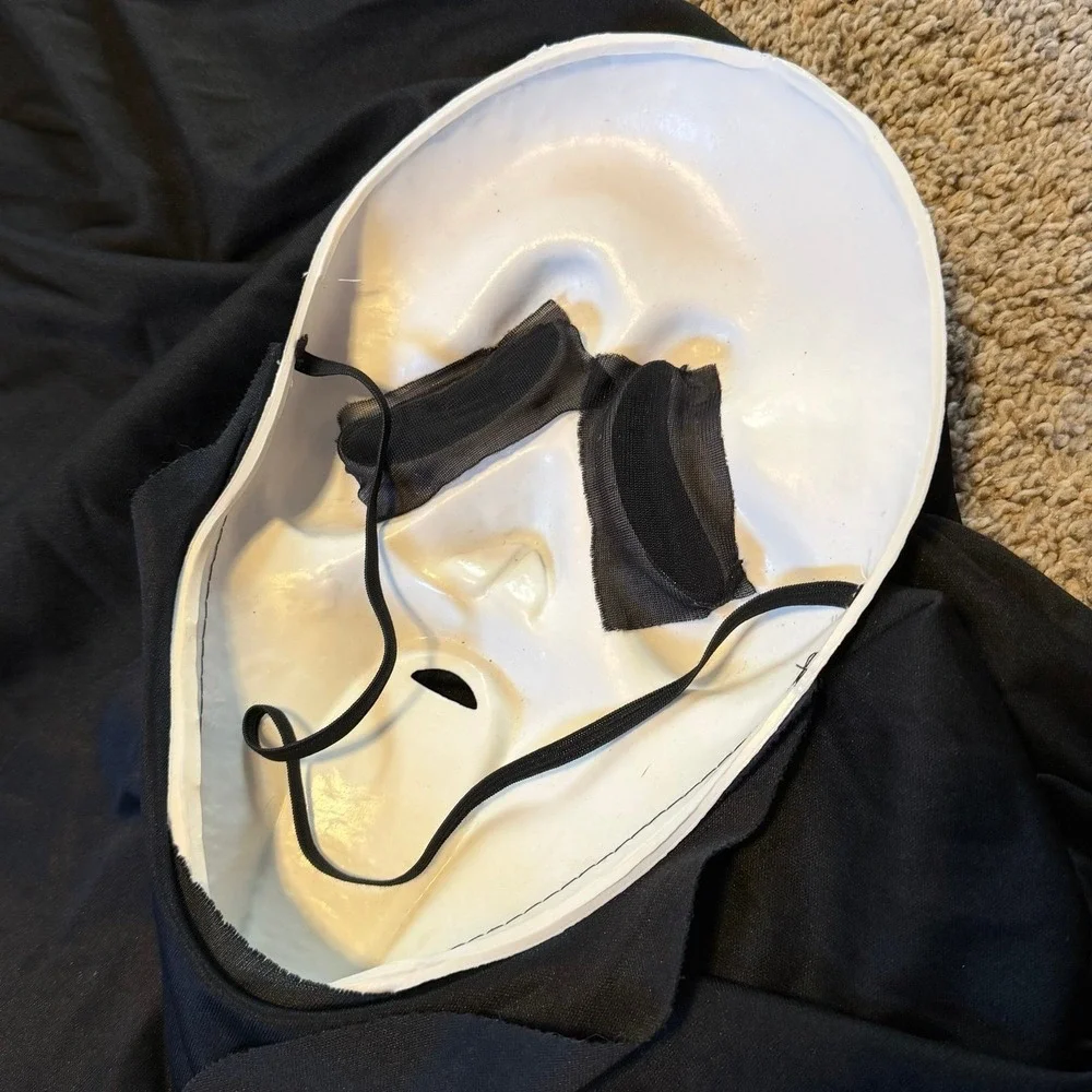 Easter Unlimited Glow In Dark Ghostface Scream Costume Mask Robe Adult